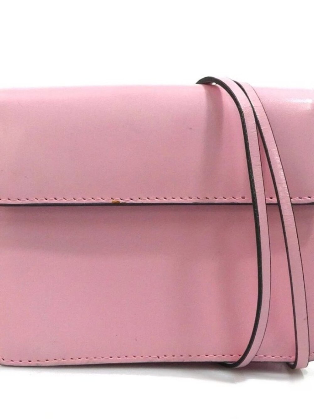 Auth PRADA Pochette Pink Leather/Silvertone - e61826a - Picture 1 of 14